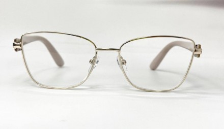 Корректирующие женские очки для зрения лисички
	материал оправы: металл;
	линзы . . фото 4