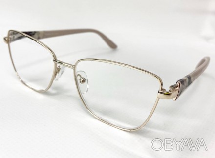 Корректирующие женские очки для зрения лисички
	материал оправы: металл;
	линзы . . фото 1