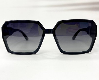Солнцезащитные женские квадратные очки с поляризацией матовые дужки
	защита от у. . фото 5