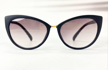Корректирующие женские очки лисички градиент с матовыми дужками
	материал оправы. . фото 6