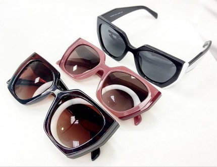 Солнцезащитные женские геометрические очки с поляризацией линзы градиент
	защита. . фото 7