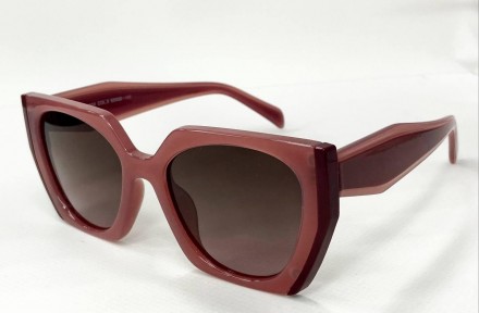 Солнцезащитные женские геометрические очки с поляризацией линзы градиент
	защита. . фото 2