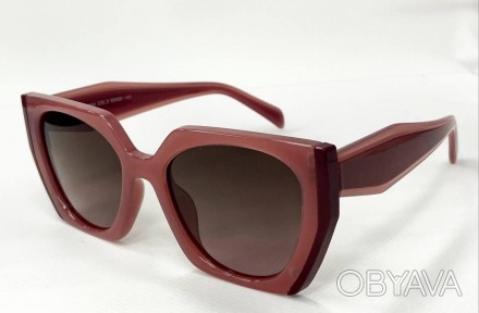Солнцезащитные женские геометрические очки с поляризацией линзы градиент
	защита. . фото 1
