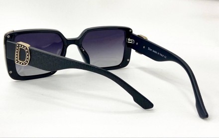 Солнцезащитные женские квадратные очки с поляризацией линзы градиент
	защита от . . фото 5