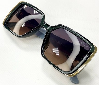 Солнцезащитные женские квадратные очки с поляризацией линзы градиент
	защита от . . фото 6