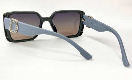 Солнцезащитные женские квадратные очки с поляризацией линзы градиент
	защита от . . фото 4