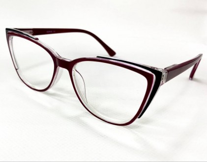 Корректирующие женские очки лисички с защитой от синего света
	материал оправы: . . фото 2