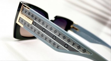 Солнцезащитные брендовые женские прямоугольные тонированные очки с поляризацией . . фото 3
