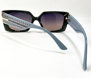 Солнцезащитные брендовые женские прямоугольные тонированные очки с поляризацией . . фото 7