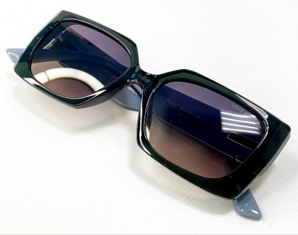 Солнцезащитные брендовые женские прямоугольные тонированные очки с поляризацией . . фото 6