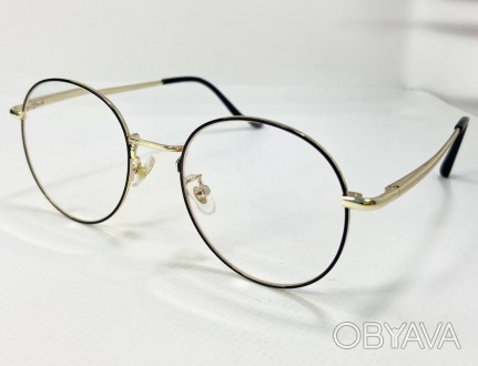 Корректирующие круглые унисекс очки с защитой от синего света
	материал оправы: . . фото 1