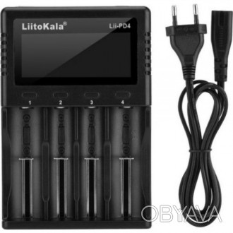 LiitoKala Lii-PD4 - это зарядное устройство с четырьмя каналами, предназначенное. . фото 1