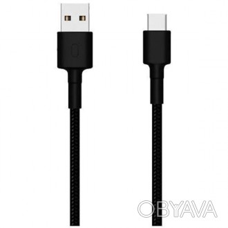 Xiaomi Mi Braided USB Type-C Cable 100cm Black - это надежный и прочный кабель, . . фото 1