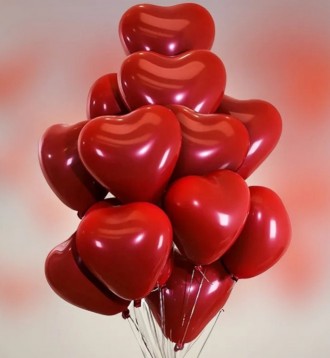 Шары воздушные в форме сердец украсят любой праздник День Святого Валентина, Ден. . фото 3