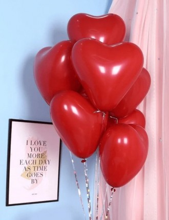 Шары воздушные в форме сердец украсят любой праздник День Святого Валентина, Ден. . фото 5