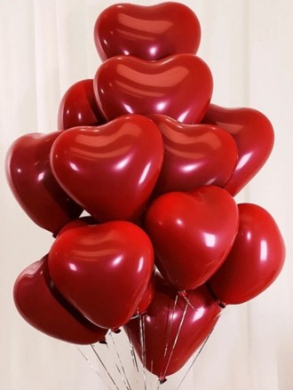 Шары воздушные в форме сердец украсят любой праздник День Святого Валентина, Ден. . фото 4