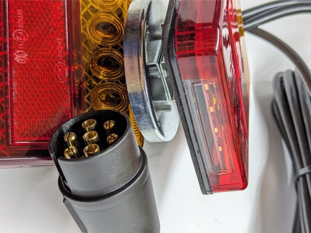 Задние фонари на магнитах с проводкой (2,3 и 7) и разъемом прицепа (штекер пласт. . фото 4