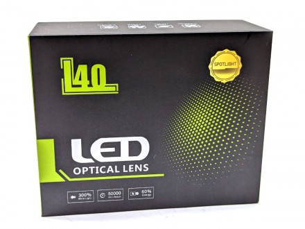 LED-комплекс L40 з лінзою зі світлотіньовим кордоном. Тип лампи Н4 ближній/дальн. . фото 5