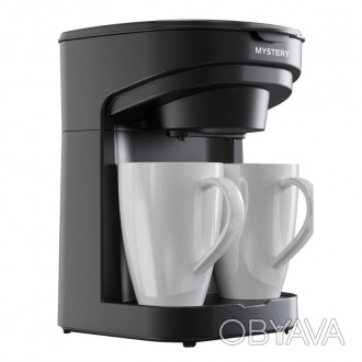 Капельная кофеварка с многоразовым фильтром MYSTERY MCB-1025 для молотого кофе
 . . фото 1
