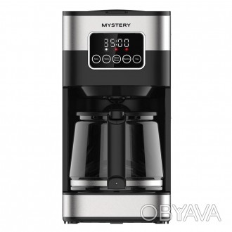 Капельная кофеварка с многоразовым фильтром MYSTERY MCB-1150 для молотого кофе
 . . фото 1