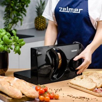 Электрическая ломтерезка слайсер для нарезки ZELMER ZFS0917 с каменным покрытием. . фото 8