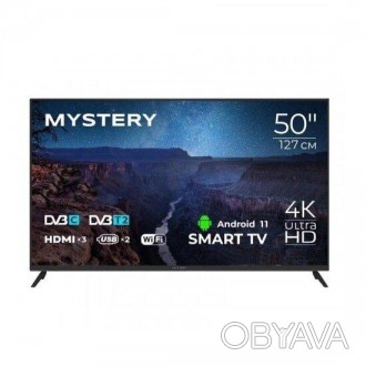 Уценка - Телевизор 50 MYSTERY MTV-5060UDT2 Smart. . фото 1