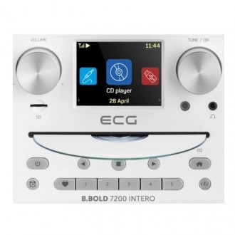 Радиоприемник с поддержкой MP3 и таймером сна ECG B.BOLD 7200 Intero White
	Прод. . фото 10