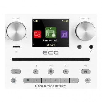 Радиоприемник с поддержкой MP3 и таймером сна ECG B.BOLD 7200 Intero White
	Прод. . фото 9