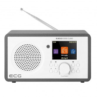 Радиоприемник в деревянном корпусе с таймером сна и Wifi ECG B.BOLD 3200 CUBO
 В. . фото 6