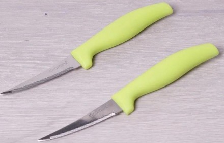 Набір кухонних ножів Kamille Grakila. В наборі 2 овочевих ножа, довжина лез 8см.. . фото 4