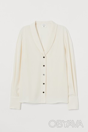 Giuliva Heritage x H&M. Блуза ніжного крою з драпіруванням із ґудзиками контраст. . фото 1
