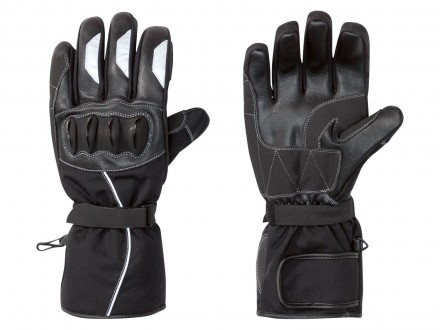 Мото-перчатки CRIVIT. Прочные защитные перчатки со вставками из натуральной кожи. . фото 2
