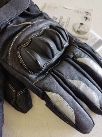 Мото-перчатки CRIVIT. Прочные защитные перчатки со вставками из натуральной кожи. . фото 4