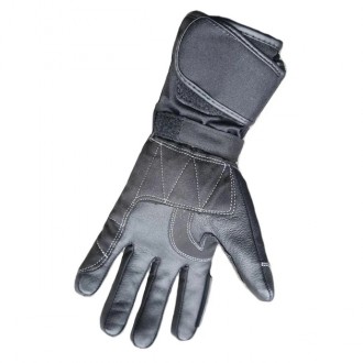 Мото-перчатки CRIVIT. Прочные защитные перчатки со вставками из натуральной кожи. . фото 7