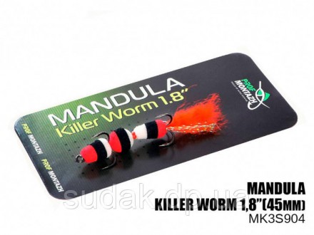  Мандула Killer Worm 3 сегмента 45мм - наименьшая в серии Killer Worm, тело сост. . фото 2