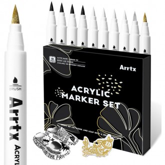 Акрилові маркери Arrtx AACM-0500-10A, 10 шт. Бородянка. фото 1 Акрилові маркери Arrtx AACM-0500-10A, 10 шт. Бородянка. фото 1