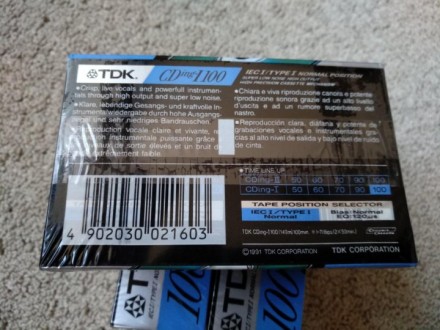 Аудиокассета TDK 3 шт. . фото 3