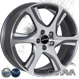 Диски литые R18 PCD5x108 на Ford, Land Rover, Volvo JH H491 GM ET55 DIA63.4 7.5j. . фото 1
