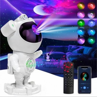 Лазерний нічник - проектор зоряного неба Астронавт із вбудованою Bluetooth колон. . фото 2