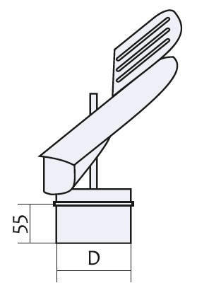 
Флюгер димохідний з нержавіючої сталі - використовується для посилення тяги і з. . фото 3
