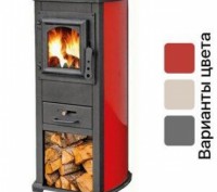 
Піч на дровах BLIST Ekonomik Lux червона - ефективне опалення Вашого будинку! Т. . фото 2