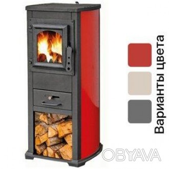 
Піч на дровах BLIST Ekonomik Lux червона - ефективне опалення Вашого будинку! Т. . фото 1