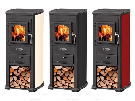 
Піч на дровах BLIST Ekonomik Lux бежева - ефективне опалення Вашого будинку! Тв. . фото 3