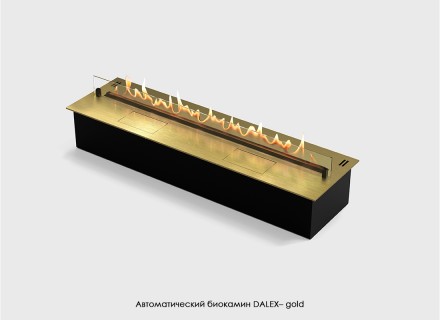 
Автоматичний биокамин Dalex 1200 - gold від Gloss Fire Золотиста поверхня біока. . фото 5