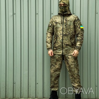 Мужской тактический костюм летний военный, комплект куртка Terra зеленый пиксель