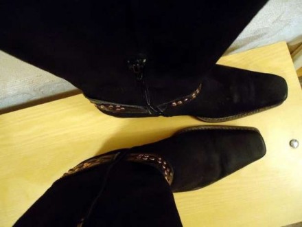 Сапоги кожаные (нубук), оделись 1 раз-великоваты.
Обувь на неширокую стопу, раз. . фото 3