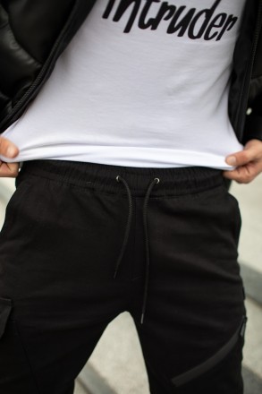 Чоловічі брюки карго штани котонові Intruder "Fast Traveller" з кишенями чорні
-. . фото 9