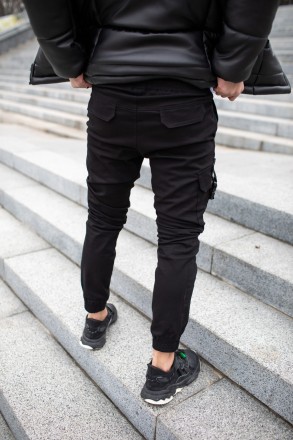 Чоловічі брюки карго штани котонові Intruder "Fast Traveller" з кишенями чорні
-. . фото 4