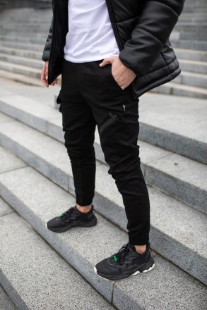 Чоловічі брюки карго штани котонові Intruder "Fast Traveller" з кишенями чорні
-. . фото 5
