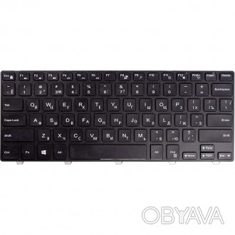 Клавіатура для ноутбука DELL Inspiron 14 3000, 3441 чорний, чорний фрейм
Особлив. . фото 1